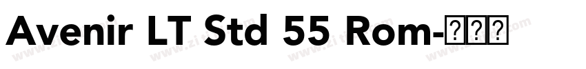 Avenir LT Std 55 Rom字体转换